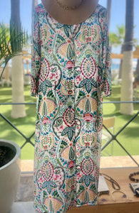 Vestido camisero colorido